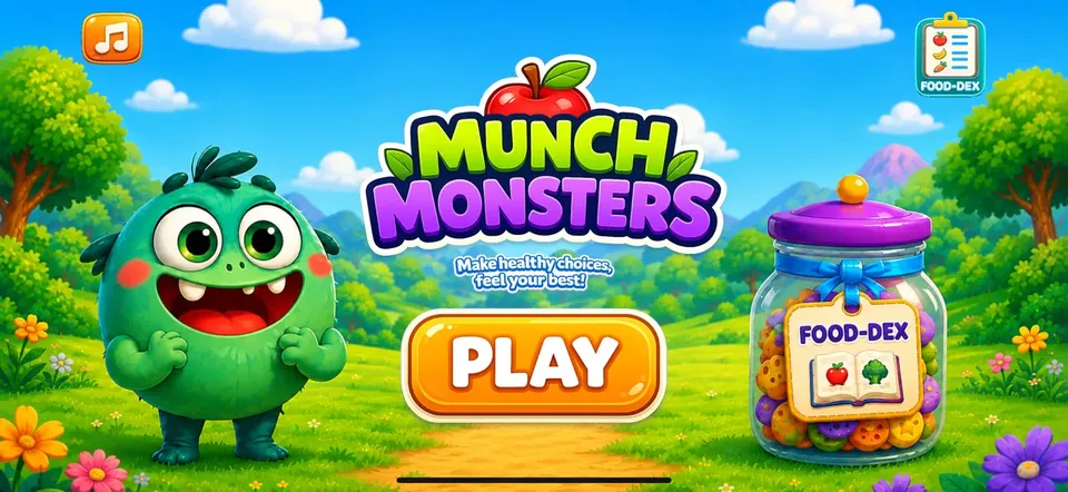Munch Monsters home screen